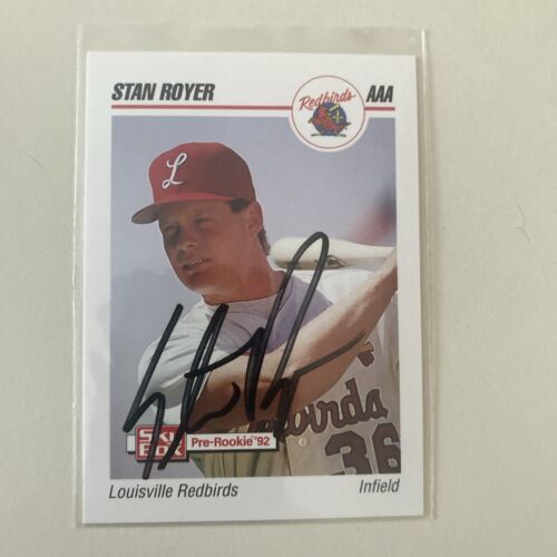1992 SkyBox AAA Stan Royer Louisville Redbirds Autographed Card - Picture 1 of 1