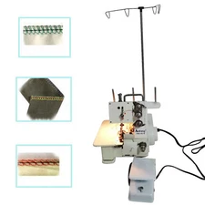 Professional 4 Thread Serger Overlock Sewing Machine 4-Line w/ Foot Controller