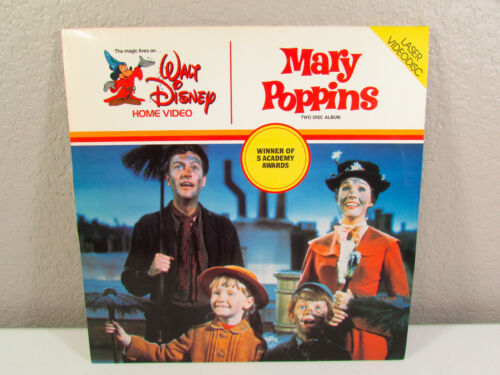Album laser vintage Mary Poppins Walt Disney Julie Andrews deux disques - Photo 1 sur 1