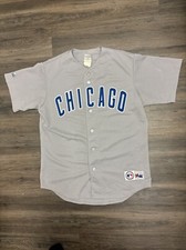 Vintage Chicago Cubs MLB MAJESTIC Grey Away Jersey Mens Size Large