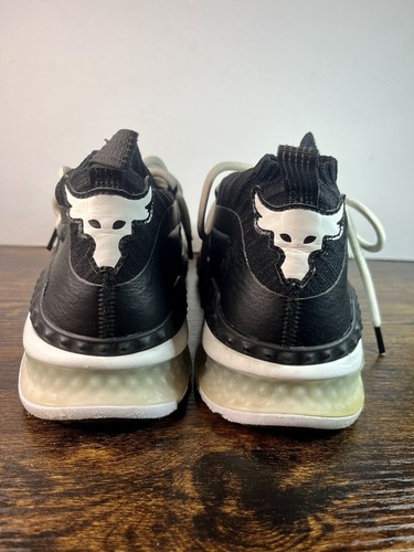 Under Armour Project The Rock 1 Delta Training Sneaker Black/White Size 12 - Picture 4 of 6