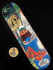 RARE World Industries Carlos De Andrade Orange Vendor Seller Skateboard Deck
