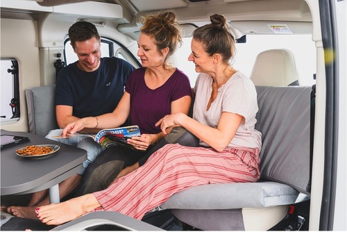 Relax Sofa-Bank Auflage Lounge Couch grau für Wohnmobil FORD TRANSIT FIAT DUCATO - Bild 9 von 15