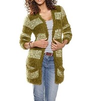 Cardigan Strickjacke Damen Von Best Connections - Oliv Gr. 34 Neu