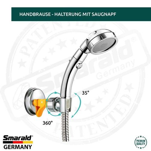 Handbrause Duschkopf Halterung Brausehalter Stangenhalter 5 Modelle Blitzmontage - Bild 6 von 41
