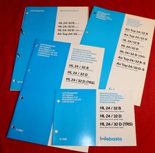 WEBASTO HL 24, HL 32 B, D  Luft Standheizung Werkstatthandbuch , Ersatzteilliste