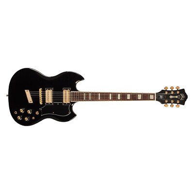 Guild Kim Thayil Signature Polara Guitar, Bound Rosewood Fretboard, Black