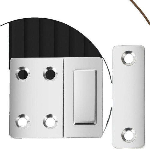 Polished Stainless Steel 6-Inch T-Style Door Latch Holder – RV, Camper, Trailer & Cargo Entry Door Hardware (1 Pack)