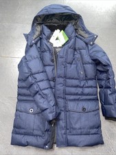 Tom Tailor Padded Parka Navy Blue Winter Jacket-size- L - Brand New ✅