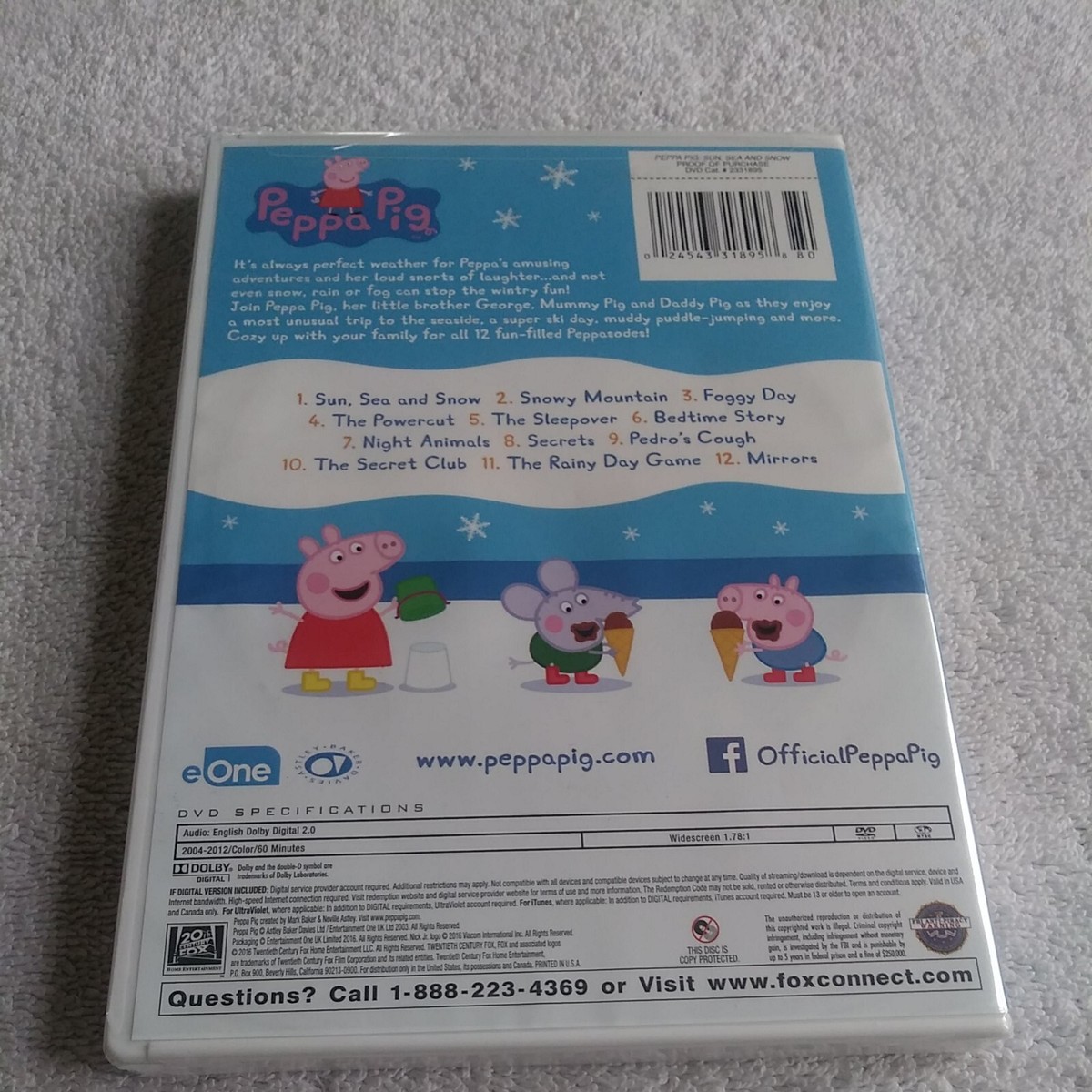 (未使用･未開封品)　Peppa Pig: Sun Sea &amp; Snow [DVD] [Import] qdkdu57 Peppa Pig ~ Sun, Sea and Snow (DVD 2016 Widescreen) Animated