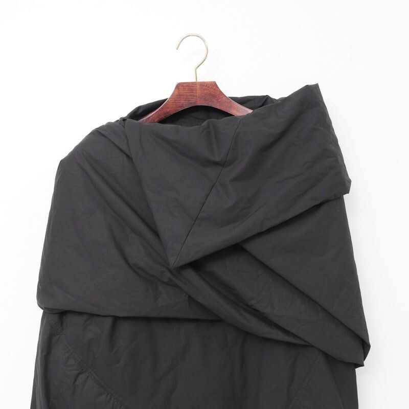 Rick Owens DRKSHDW Piumino T Shirt Pullover Top Drappeggiato Nero Taglia XL Made in Italy