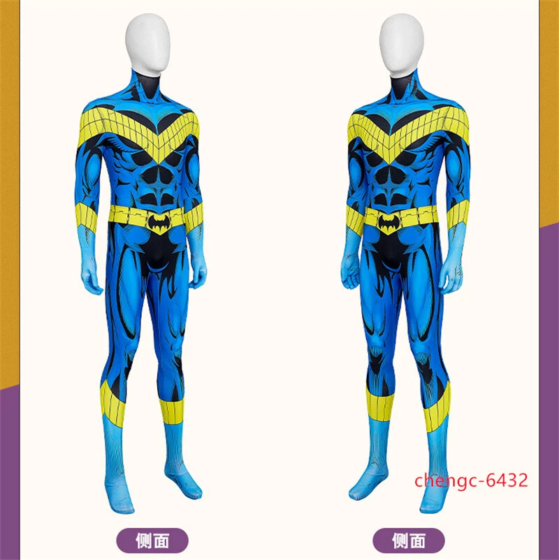 Cómic Ver. Nightwing Nuevo Disfraz de Titanes Hombres Monos Body Conjunto de Juegos con disfraces Foto 3 de 4