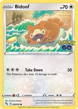 Bidoof Common Pokemon GO 059/078 NM