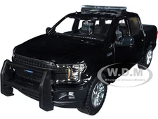 2019 FORD F-150 LARIAT PICKUP POLICE BLACK 1/24 DIECAST MODEL BY MOTORMAX 76981