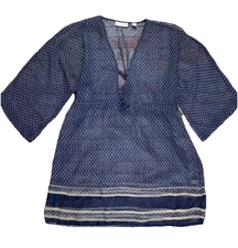 New York And Company Top Womens XS Blue Shirt