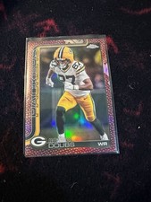 2025 Topps Chrome #106 Romeo Doubs Leather Refractor Green Bay Packers