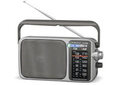 Radio AM/FM con excelente recepci n, Bluetooth, bater a/AC y dial grande para ma