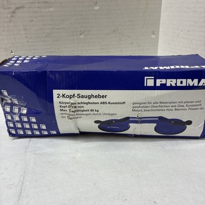 Promat Double Suction Lifter 2-Kopf Max 80kg ABS Plastic Glass Tile Tool