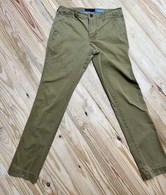 Aeropostale Pants Men's 29/32 Tan Slim Straight Cotton Blend Casual Pockets.