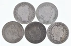 Better Lot 5 1910-D 1914-S 1903-O 1905-O 1903-O Barber Dime 0.50 Face *176