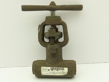 Hancock 7230W-1-0219 Manual Globe Valve 1/2" Socket Weld Loose Backseat 2500 PSI