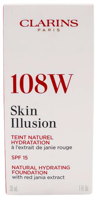 Clarins Skin Illusion Natural Hydrating Foundation 30 ml / 108 Sand OVP NEU