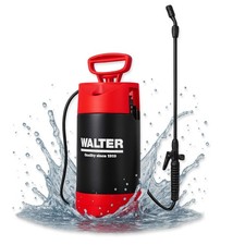WALTER Druckspr&uuml;her 5L | Gartenspritze mit Verstellbarer D&uuml;se & &Uuml;berdruckventil