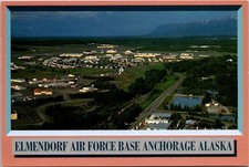 Anchorage Alaska Elmendorf Air Force Base Chrome Continental Postcard B049