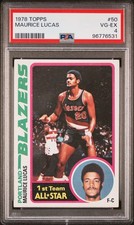 1978 TOPPS #50 MAURICE LUCAS PSA 4