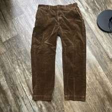 Vintage Polo Ralph Lauren Corduroy Andrew Pants Men  s 35x30 Brown Velvet Cords