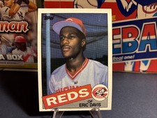 1985 Topps - Eric Davis #627 (RC) Reds Free Shipping MLB Baseball Card