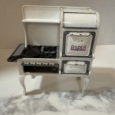 Dollhouse Roper Range Stove Oven 1920s Style 1:12 Scale Miniature Kitchen Metal
