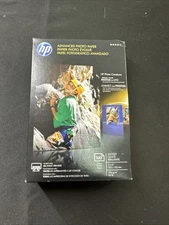 HP Advanced Glossy Inkjet Photo Paper 100 Sheets  4 x 6" Q6638A New Sealed