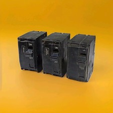 Lot Of 3 Square D 2-Pole Circuit Breakers