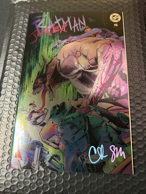 ABSOLUTE BATMAN 15 MANN BOYZ FOIL DBL SIGNED CLAY AND SETH MANN W/ TOPLOADER NM