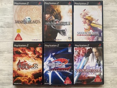 SONY PS2 Shadow Hearts & Drag-On Dragoon 1 2 & Nano Breaker set from Japan