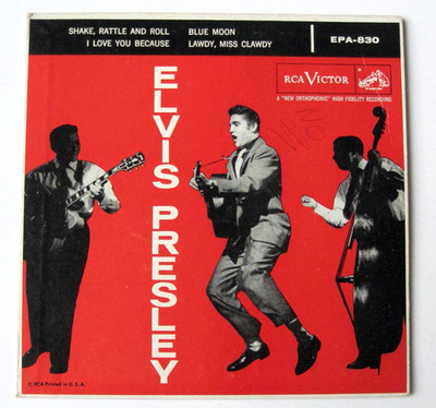 Elvis Presley -Shake Rattle And Roll -EPA-830 Strong VG 45 EP Plays VG+