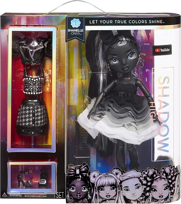 Rainbow High Serie Shadow High - SHANELLE ONYX - modische Puppe in Grau