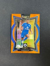 James Justin 2024-25 Panini Select EPL Terrace Orange Prizm /75 #95