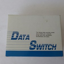 Vintage Manual DB25 Parallel Printer Data Switch Box 2-Way Port Selector