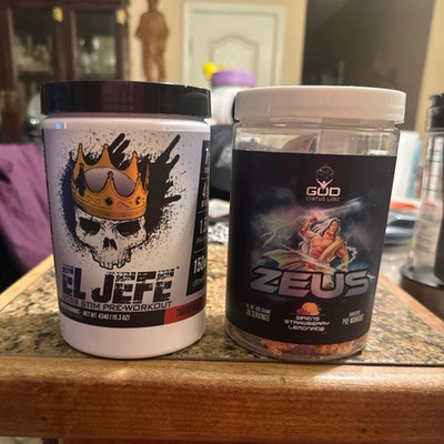 God Status Labz Zeus Pre-Workout Powder, Strawberry Lemonade Flavor