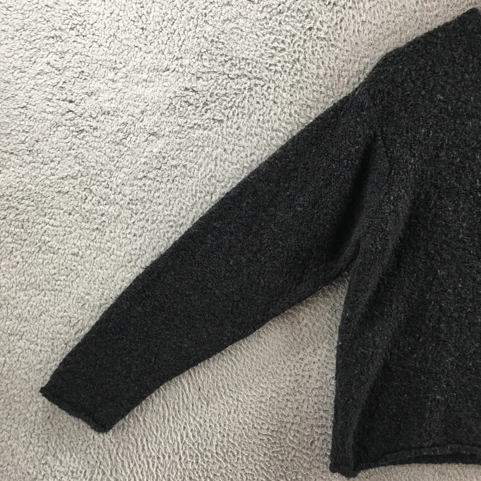 Suéter Columbia Para Mujer L Negro Cuello en V Manga Larga Mezcla de Lana Pullover Informal Foto 4 de 4