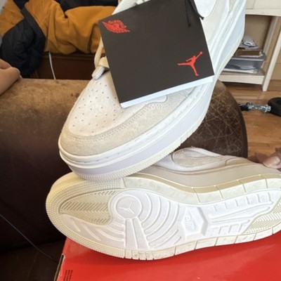 Nike Air Jordan Beige Suede Men's AIR JORDAN 1 ELEVATE LOW  Coconut Milk 