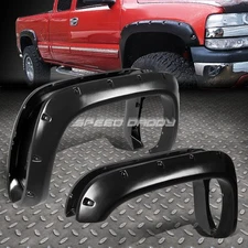 FOR 94-02 DODGE RAM PICKUP 3" TEXTURED BLACK POCKET-RIVETED WHEEL FENDER FLARES