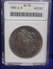 1895-O Morgan Dollar $1 ANACS AU50 SOAP BOX KEY DATE