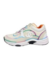 Chanel Low Cut Sneakers 37 Crm Suede G34360 JGE73