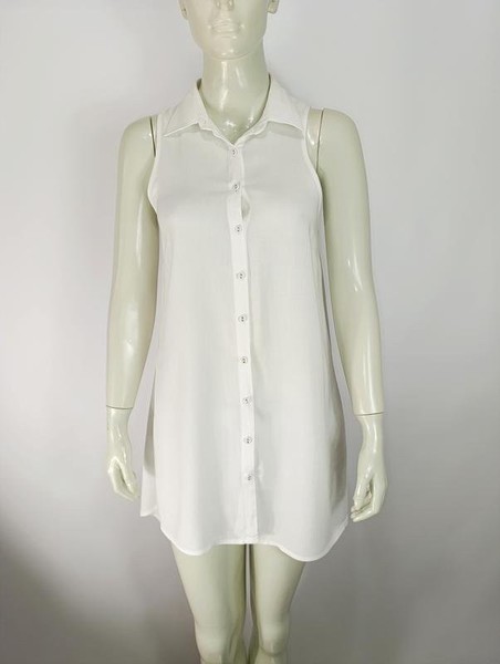 Women Cotton On Shirt White Viscose 32 / XXS / 40