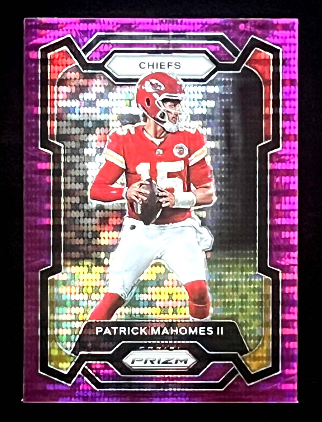 Patrick Mahomes II 2023 Panini Prizm Purple Pulsar Kansas City Chiefs #149