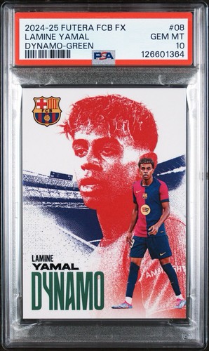2024-25 Futera FC Barcelona FX Lamine Yamal /3 PSA 10 POP 1