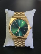 Nixon The Time Teller "Minimal" Sunray Green Dial Gold Surf Men's Analog Watch
